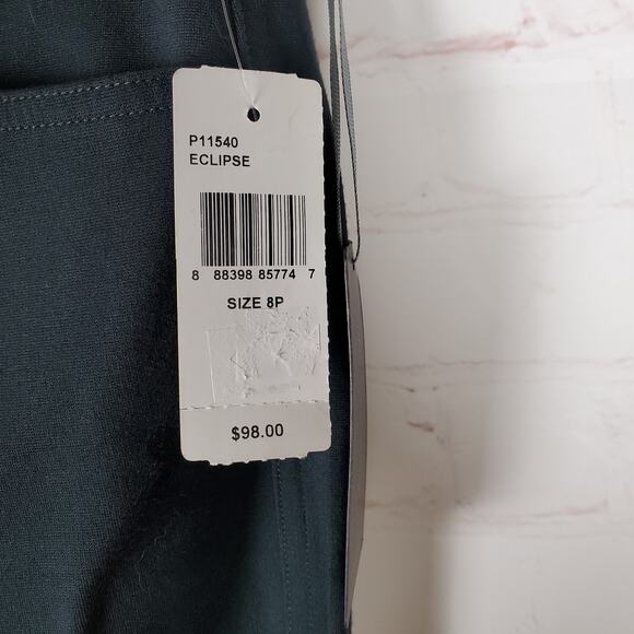 NEW NYDJ Cindy Trouser Pant Ponte Knit Womens Sz 8 Petite Gray Slim Leg Stretch - Picture 5 of 13